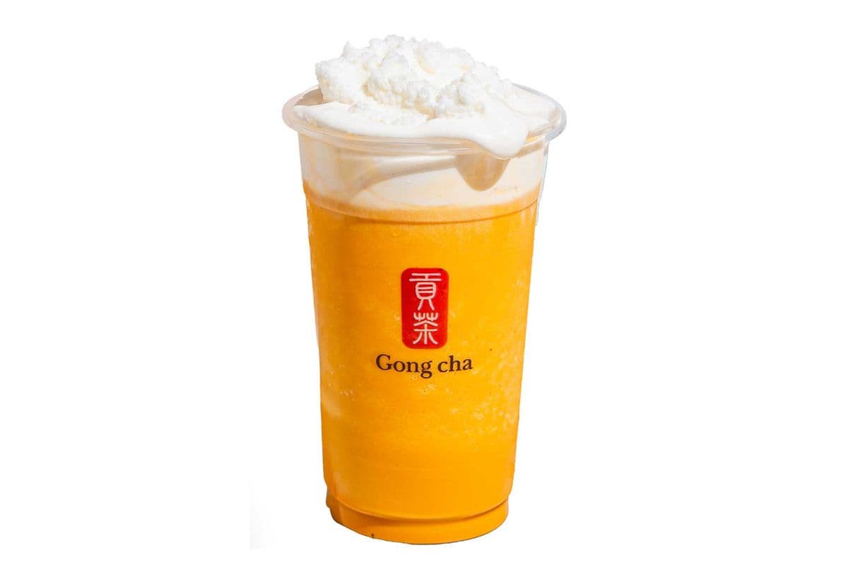 Pumpkin Pie Slush with Milk Foam