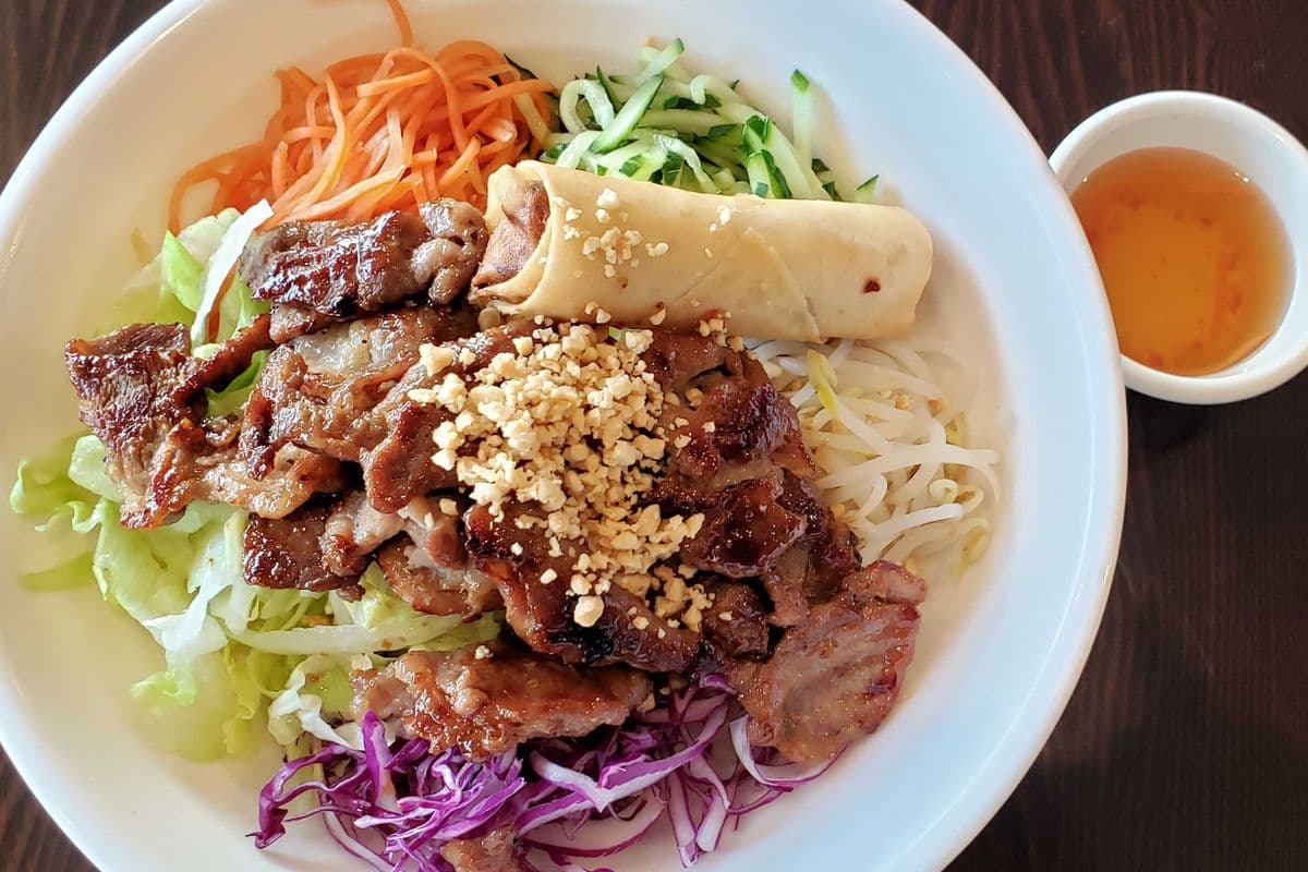 B-2. Stir-Fried Pork and Spring Roll