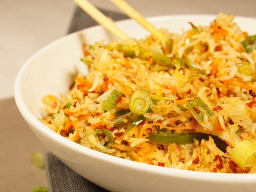 Burnt Garlic Chili Fried Rice