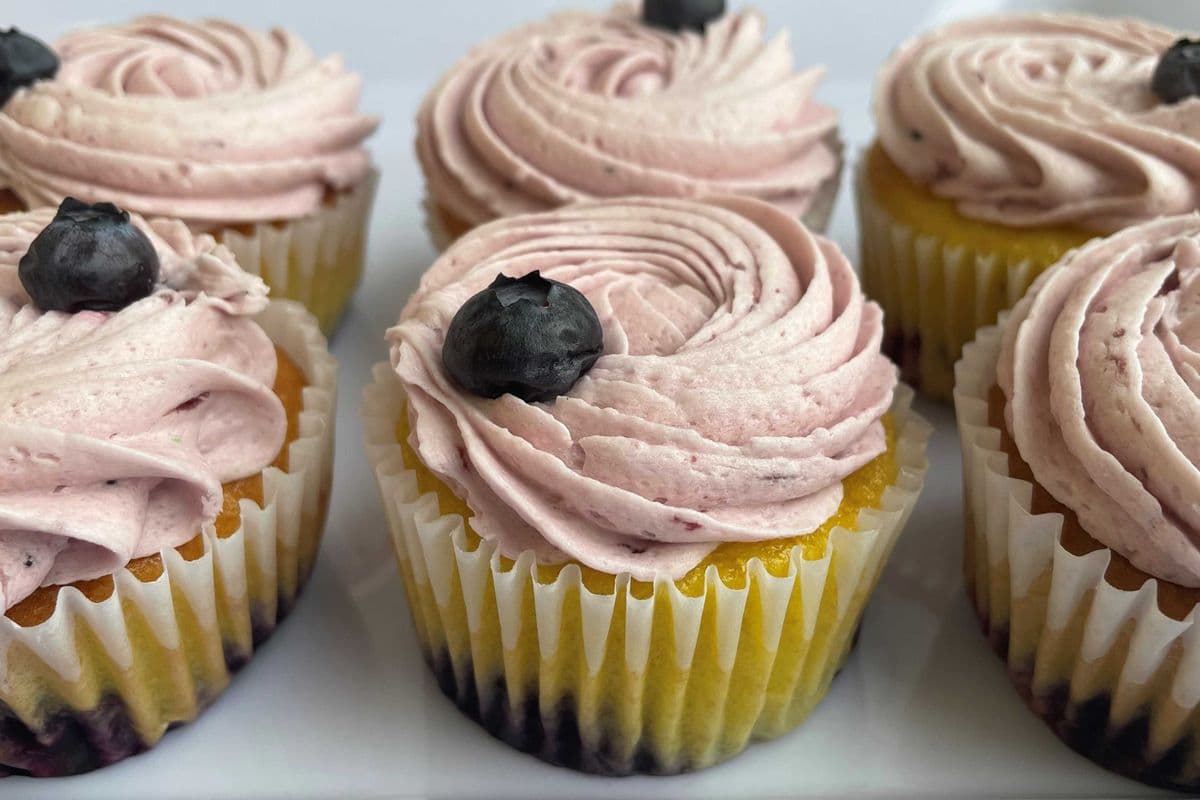Lemon Blueberry with Blueberry Buttercream
