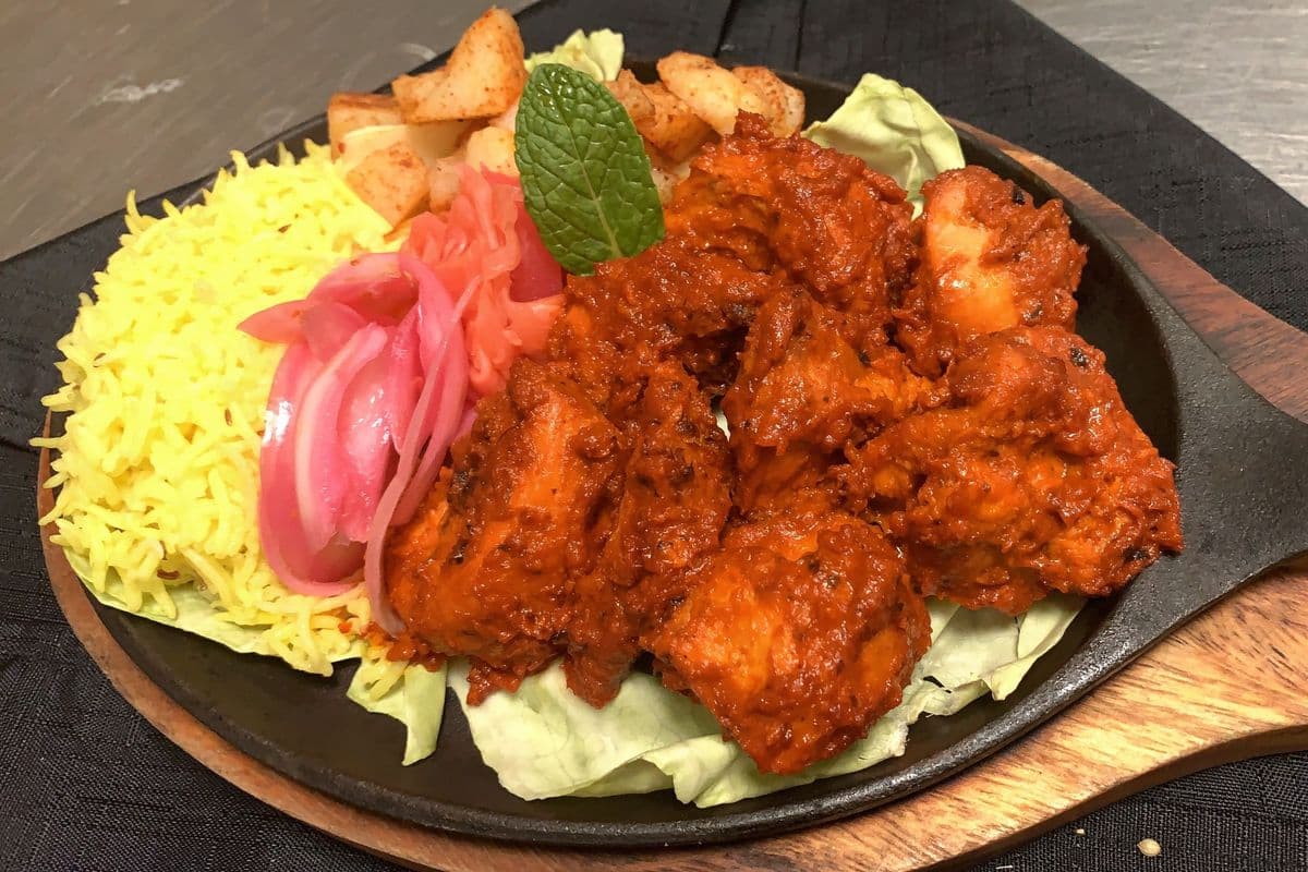 Chicken Tikka with Saffron Rice and Potato