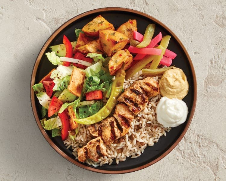 Shish Taouk Skewer Plate - 1 Skewer