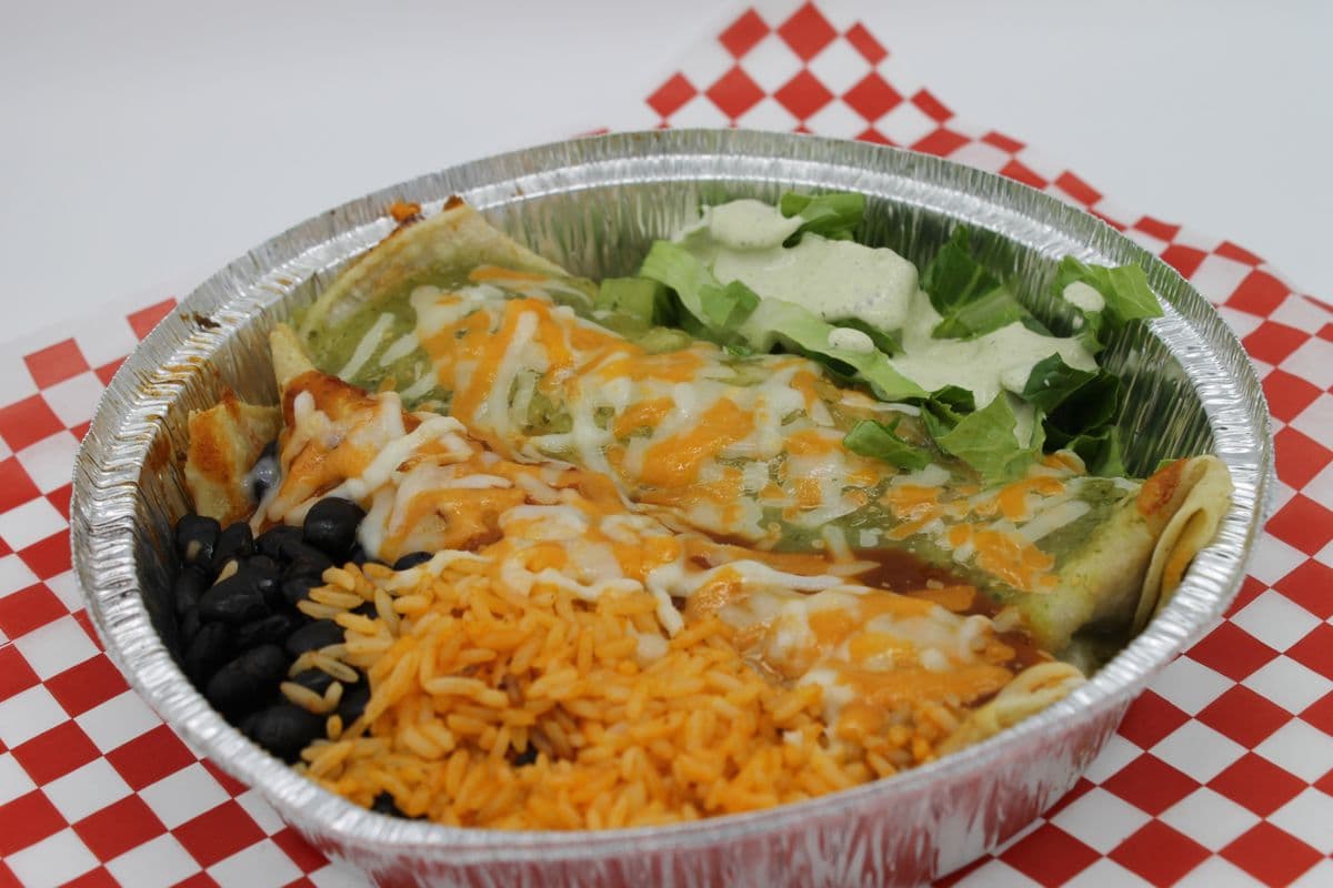 Two Corn Enchiladas Meal