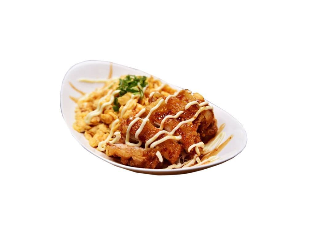 Soy Garlic Chicken Over Rice