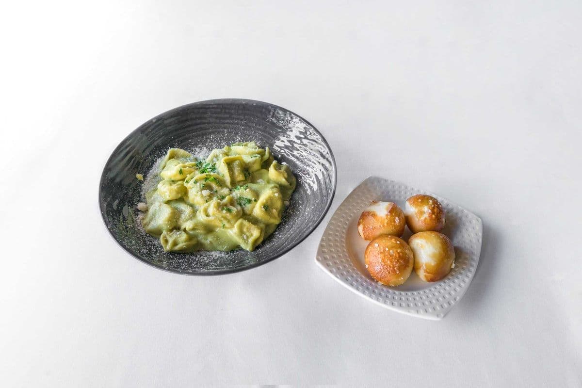 Three Cheese Stuffed Tortellini Baked Pasta