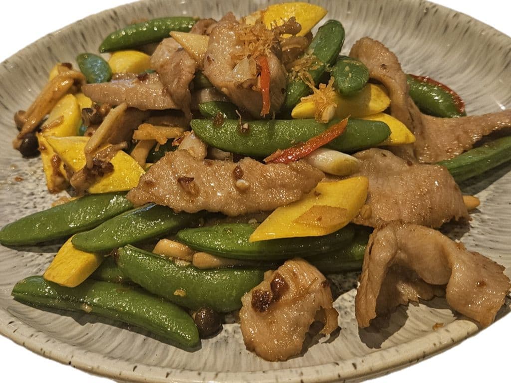 606. Pork neck & Zucchini