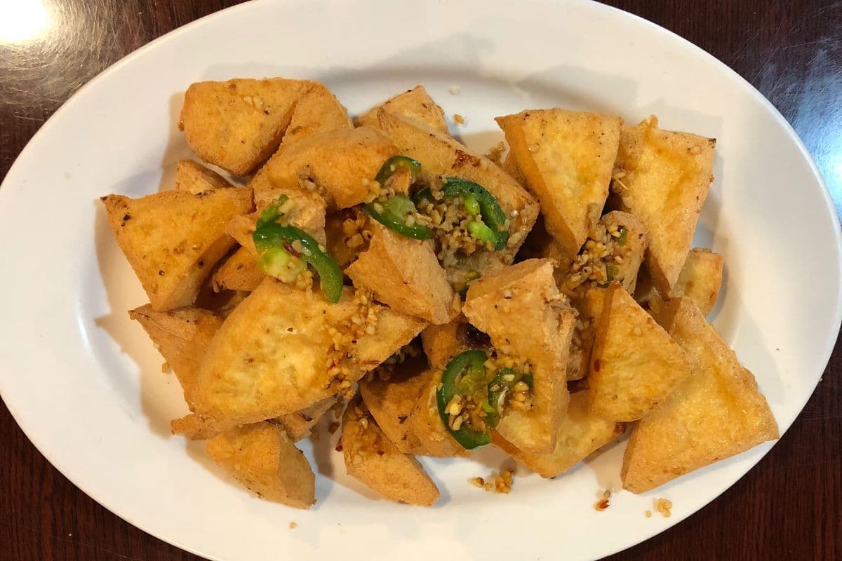 #4. Deep Fried Tofu with Salt (Hot)