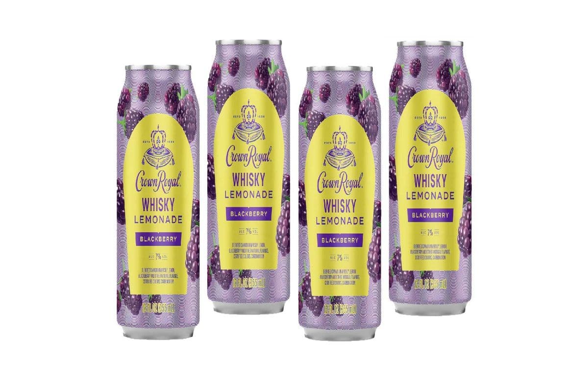 121645 - CROWN ROYAL BLACKBERRY WHISKY LEMONADE (4 x 355ML)