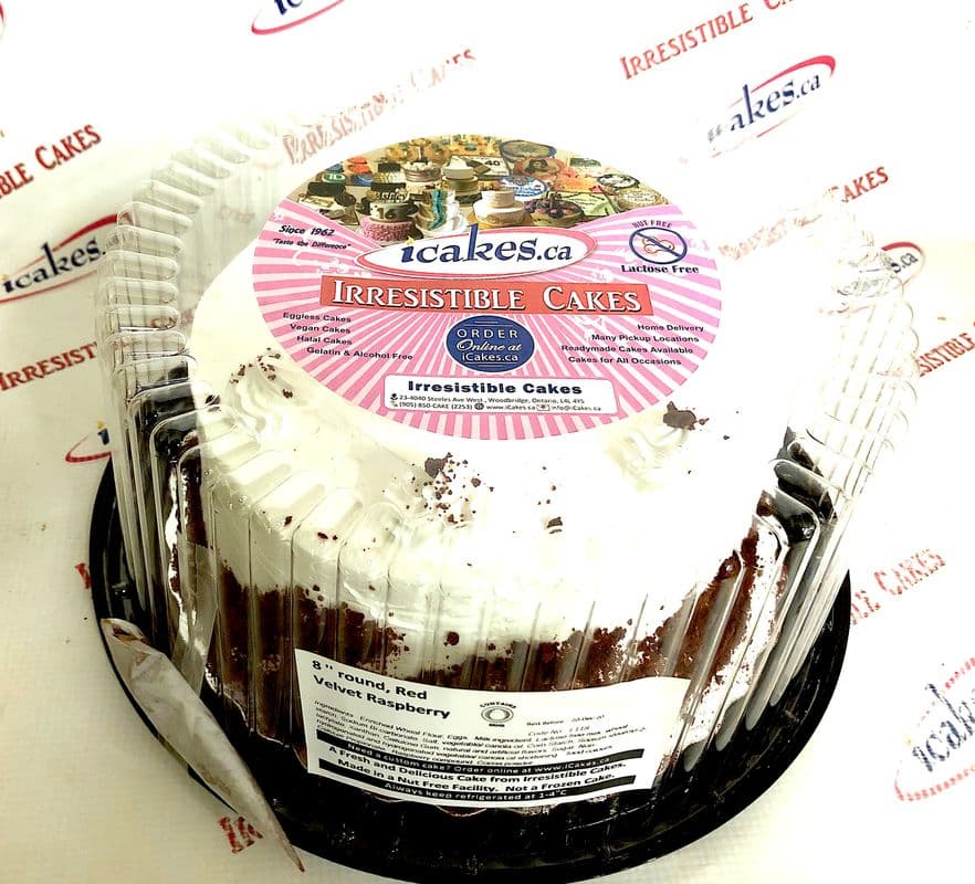 8" Redvelvet Cake Readymade (8" (Apx 4 lb))