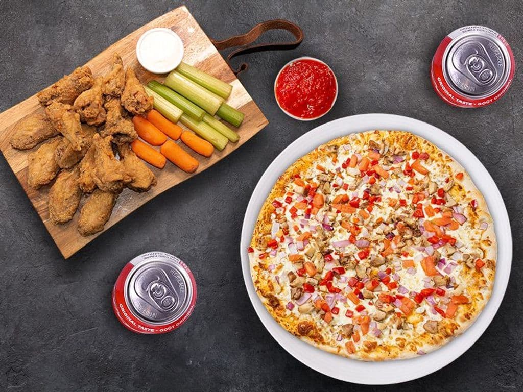 Extra Large Pizza , 20 Wings