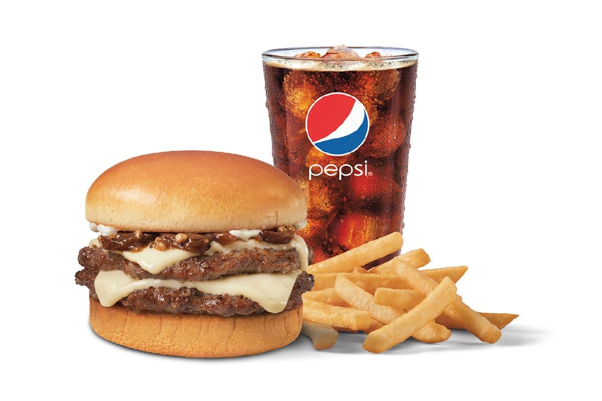 Mushroom Cheeseburger Signature Stackburger Double Combo