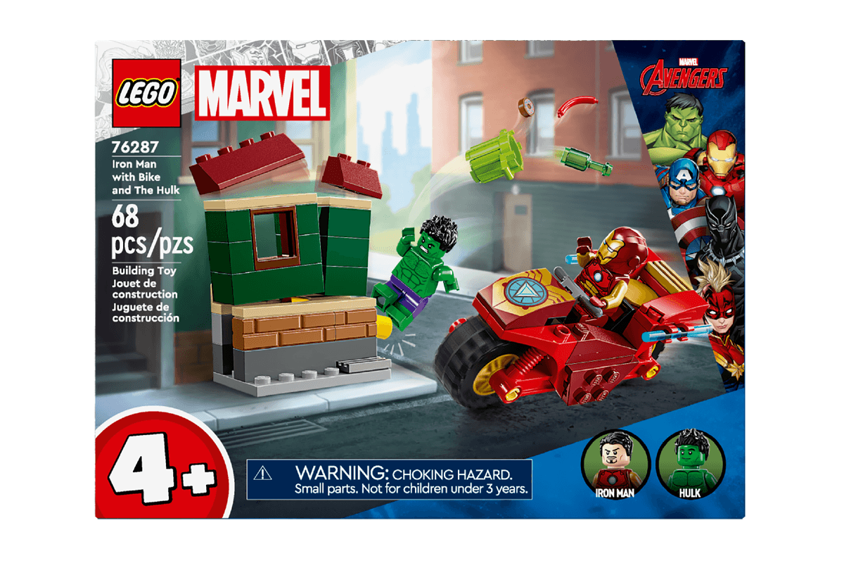 LEGO Iron Man with Bike and The Hulk (76287)