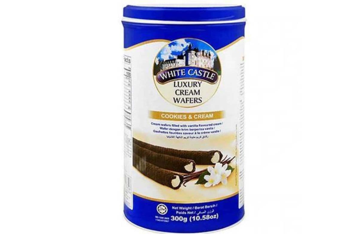 White Castle · Cookie & Cream Luxury Cream Wafers (300g)