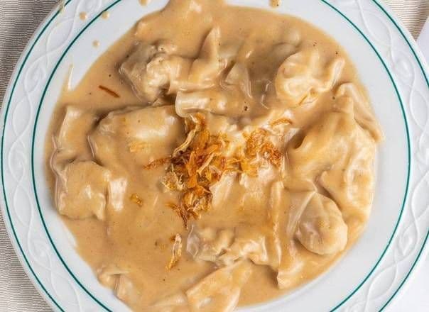 Won ton à la vapeur sauce aux arachides (8 mcx) / Steamed Won Ton in Peanut Sauce (8 Pcs)