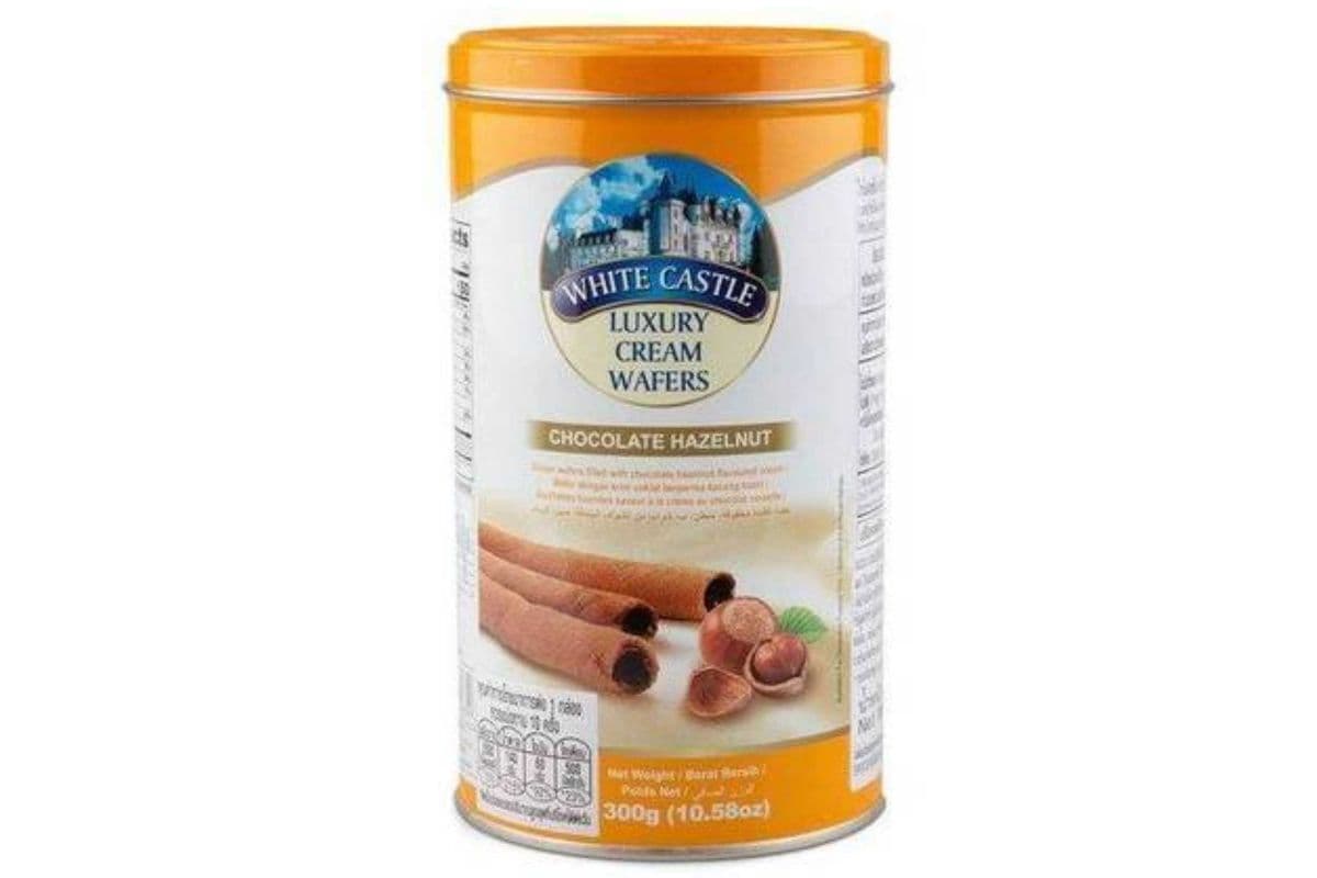 White Castle · Chocolate Hazelnut Luxury Cream Wafers (300g)