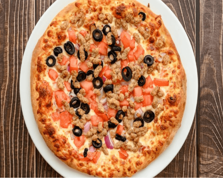 Petite pizza Mexicaine