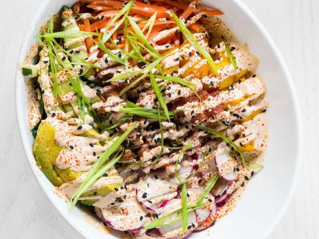 Lunch Special Mango Tuna bowl