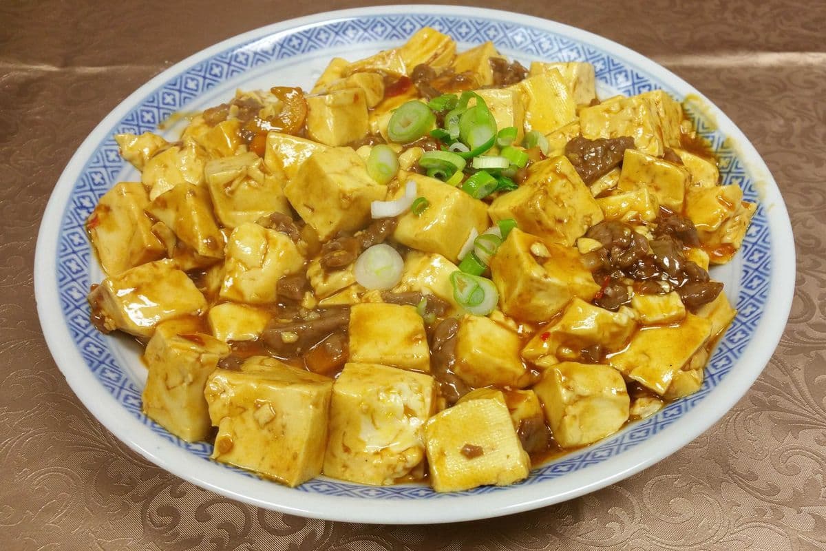 Soft Spicy Tofu with Minced Beef (Mapo Tofu)