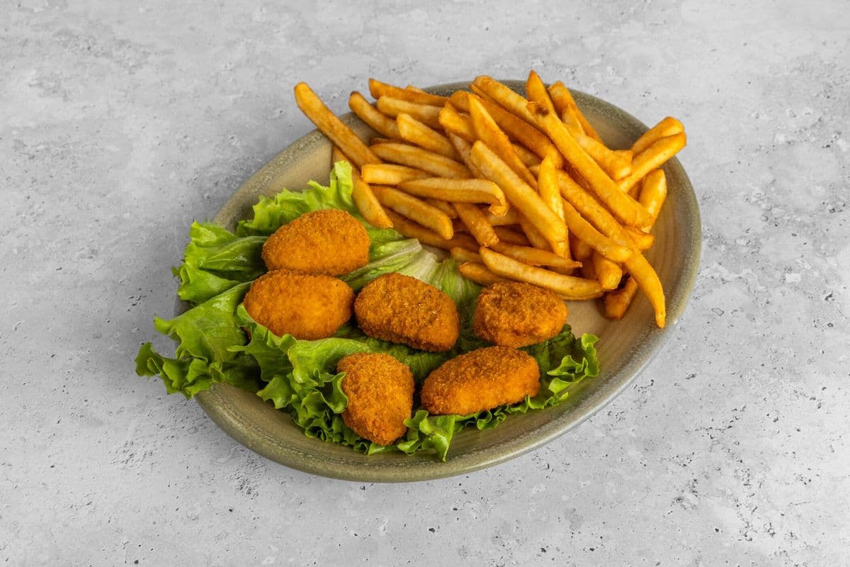 Six Chicken Nuggets with Fries Kiddie Meal