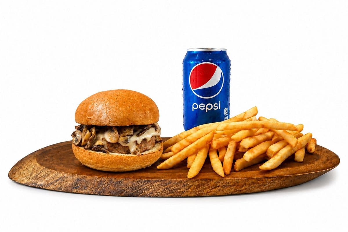 Beyond Mushroom Burger Combo