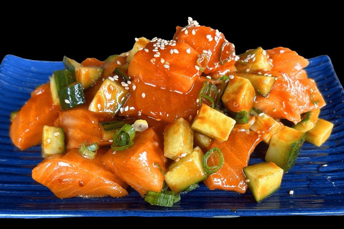 Spicy Salmon Sashimi