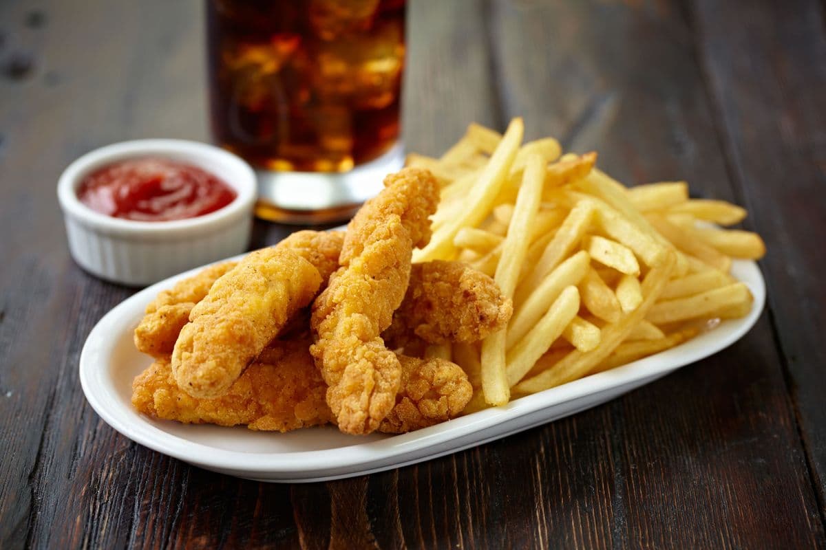 Chicken Nuggets with French Fries