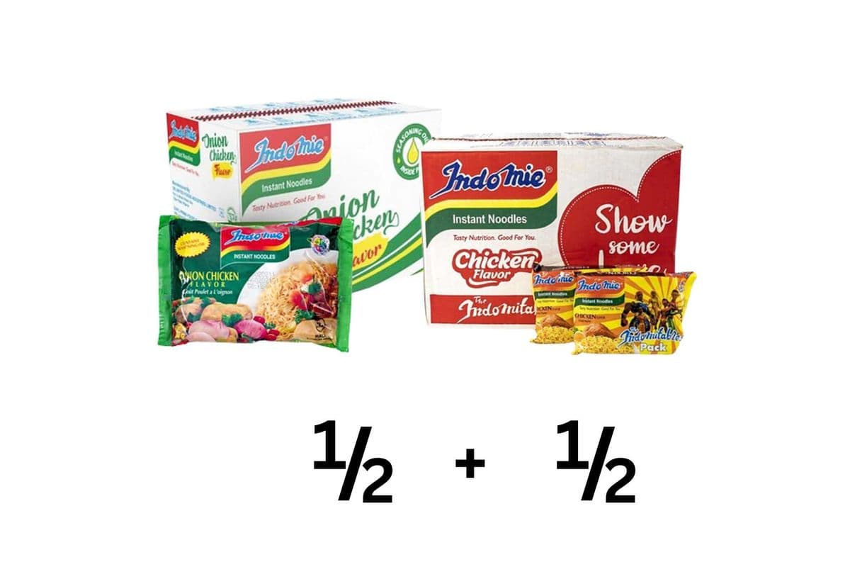 Half and Half Onion + Chicken Indomie