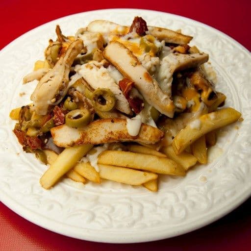 Chicken Pesto Poutine