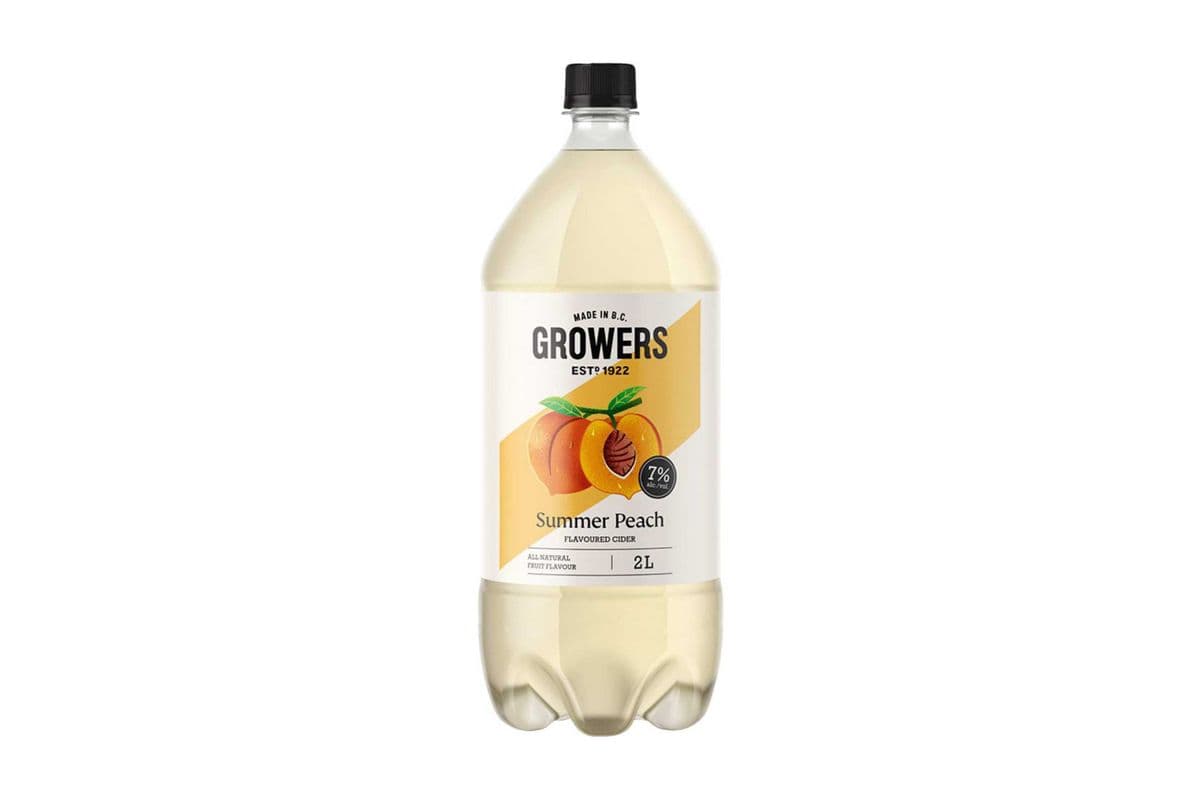 Grower's Summer Peach Cider ( Bottle) (1 x 2L)