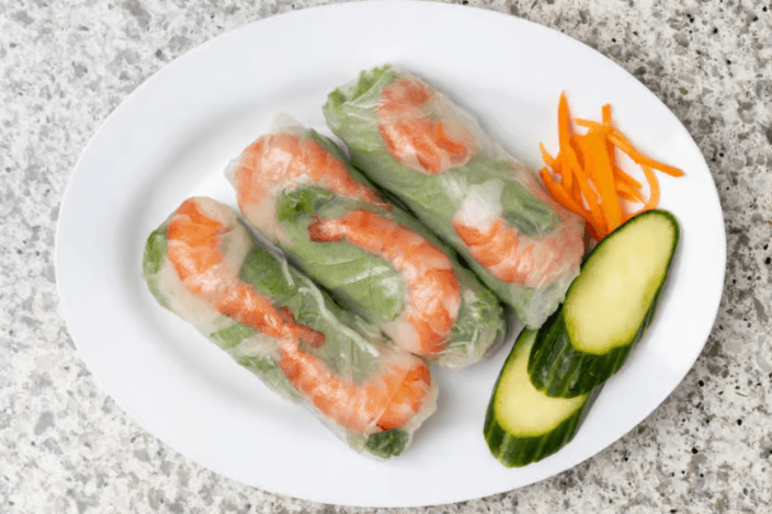 5. Prawn Salad Rolls (3 pcs) - Goi Coun Tom (3 coun)
