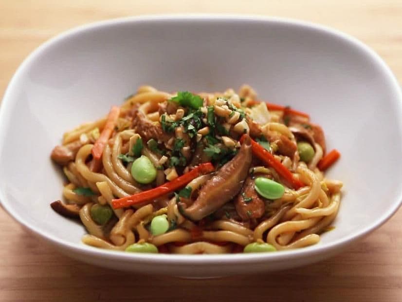 Halal Chicken Steak with Pan Fried Japanese Udon (H4)