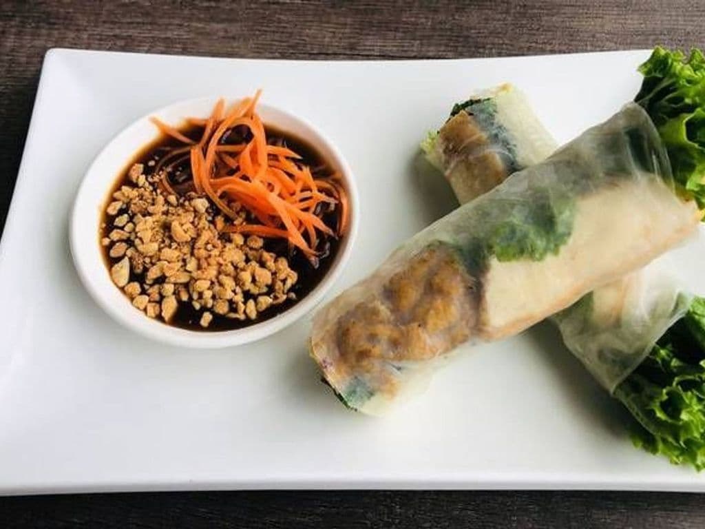 K02 - VEGAN Fresh Tofu Rolls -2 rolls (Gỏi Cuốn Tàu Hủ)