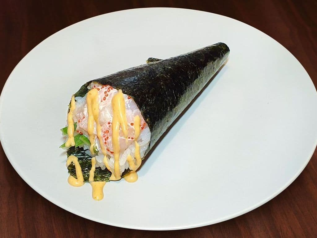Spicy Chopped Scallop Cone