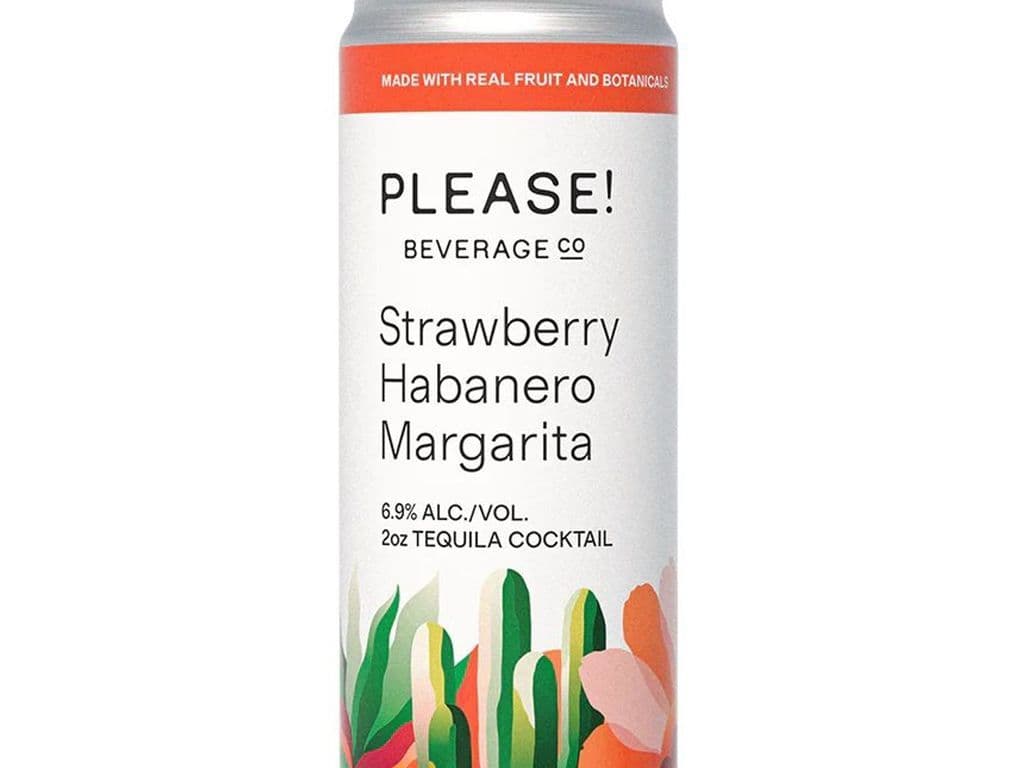 Please! Beverage Co. Strawberry Habanero Margarita 355mL Can (6.9% ABV)