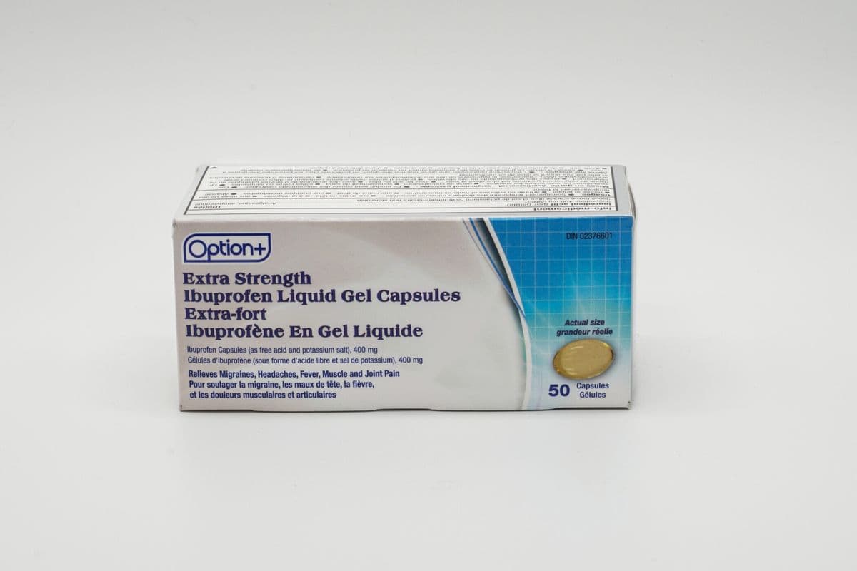 Option+ Ibuprofen Liquid-Gel (50 x 200 mg)