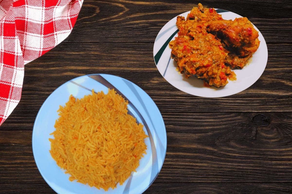 Turkey Sauce and Jollof Rice