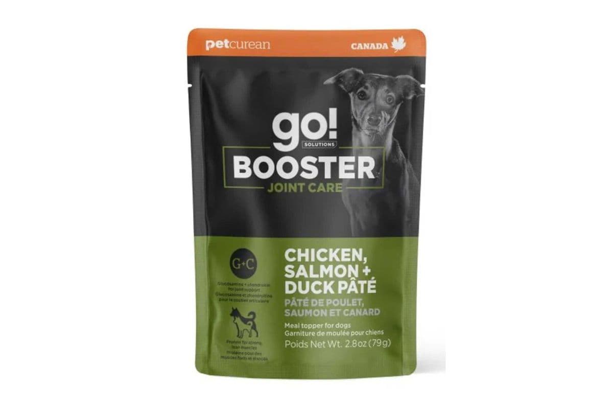 Go! Booster Joint Care Chicken, Salmon And Duck Pate Meal Topper Dog (2.8 oz)