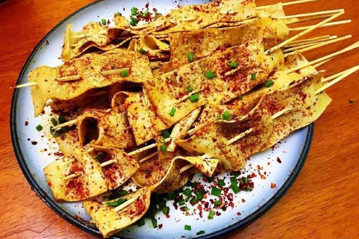 Tofu Skin (5 Skewers) / 特色碳烤豆皮