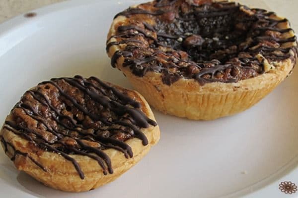 Warm Chocolate Pecan Tart