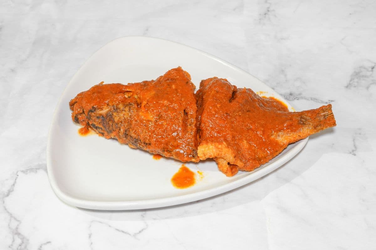 Peppered Whole Tilapia Fish