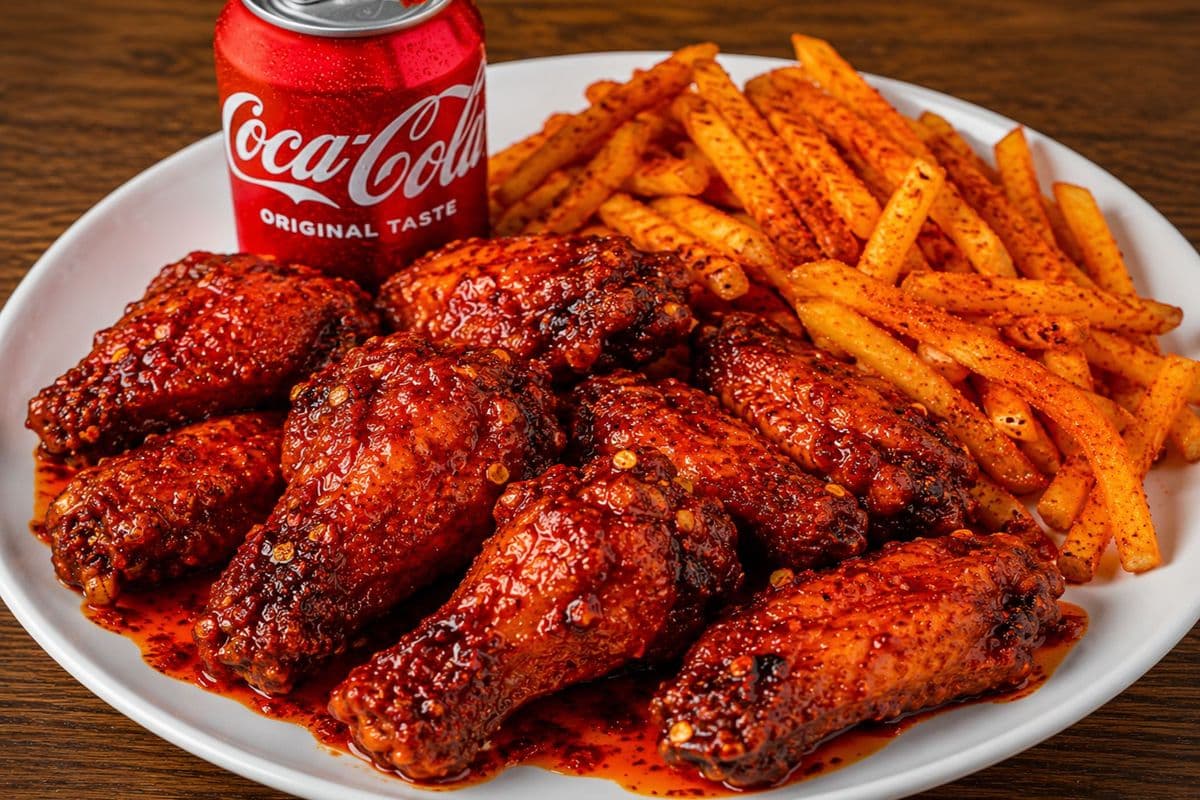 Extremely Hot Wings Meal (10Pcs)