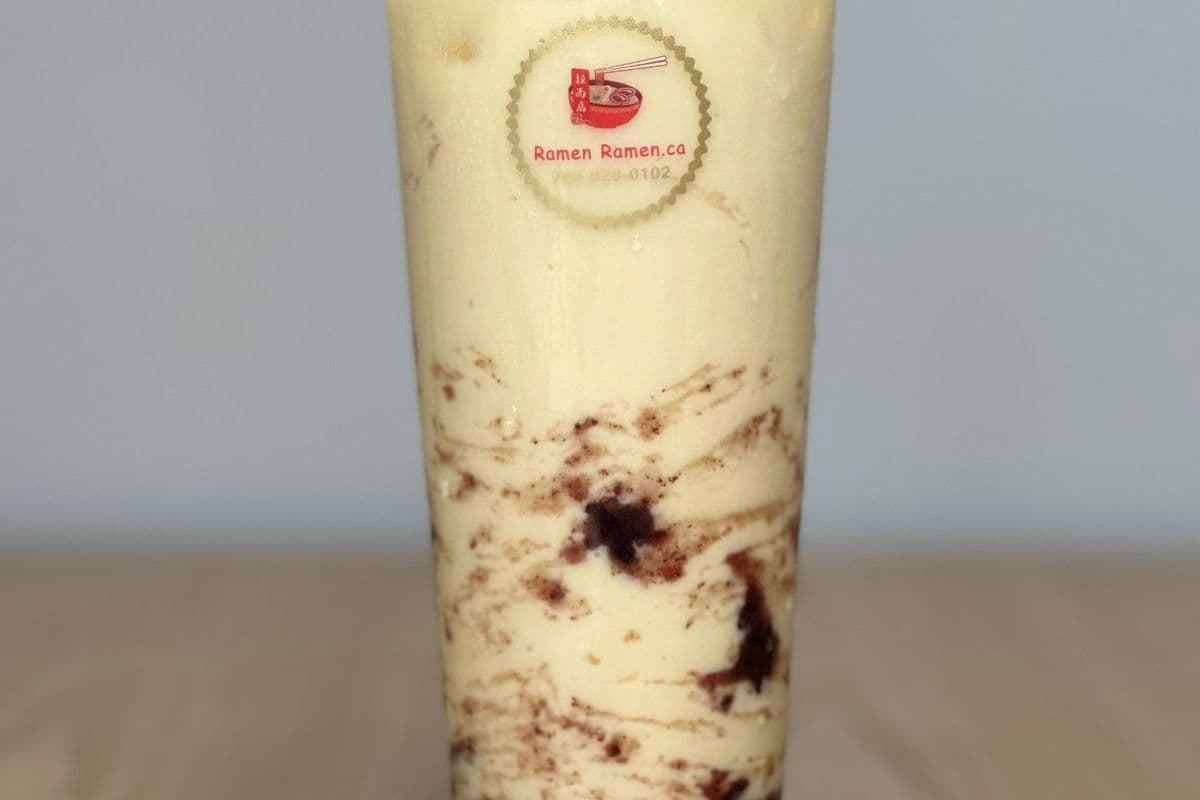 Y5. Purple Rice Red Bean Milk Tea