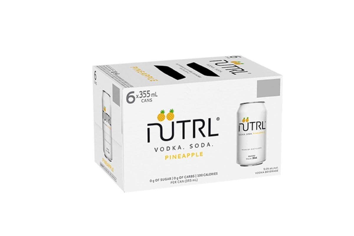 113840. NUTRL VODKA SODA PINEAPPLE (6 x 355ML (CANS))