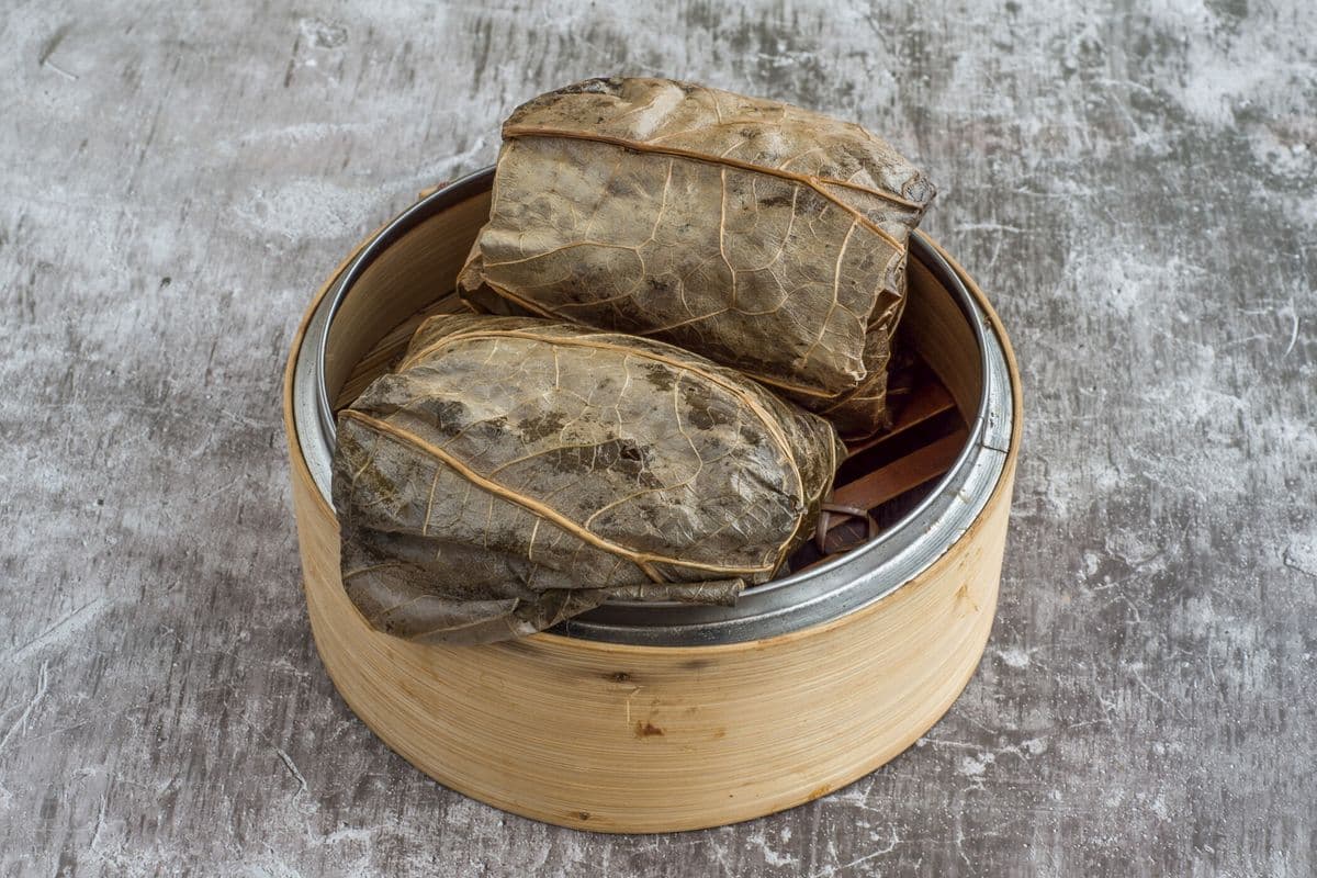 9. Sticky Rice Wrapped in Lotus Leaves