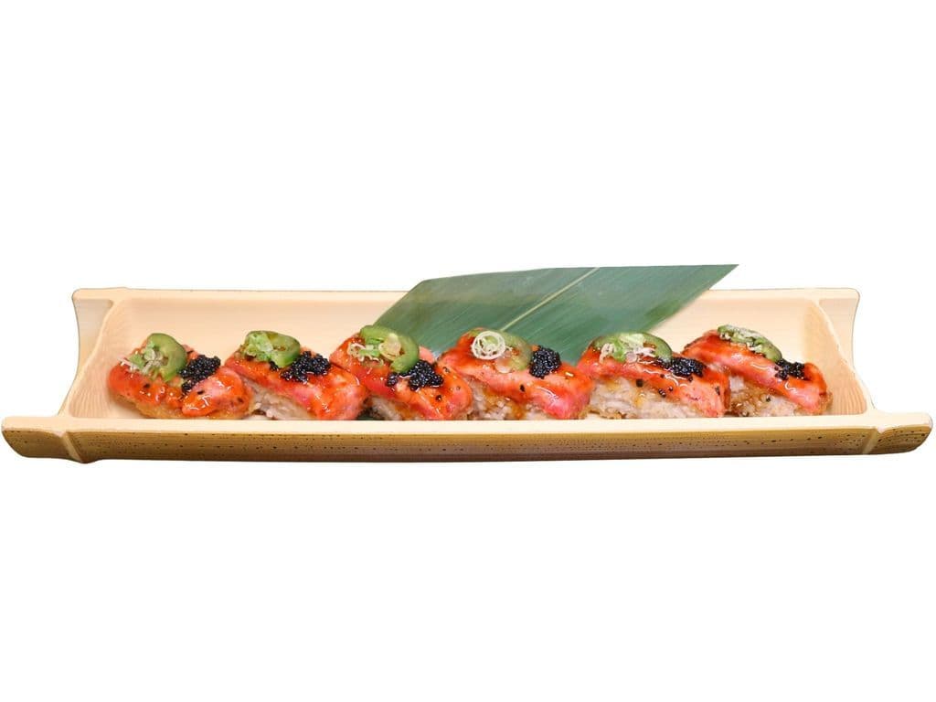 Crispy Spicy Red Tuna Oshi Sushi (6pcs)
