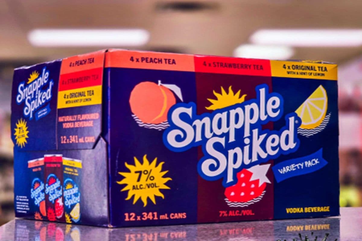SNAPPLE SPIKED 7% VARIETY PACK 12 CANS (12 x 355 ML)