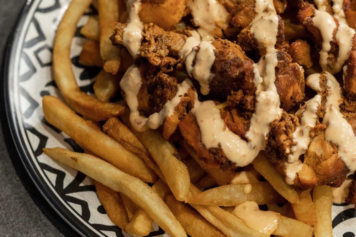 Chicken Tikka Over Fries