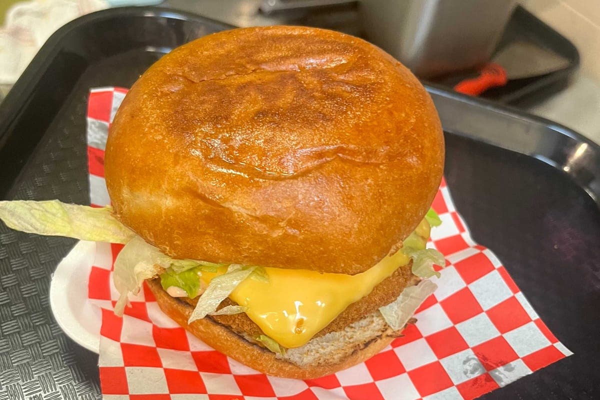 Chicken cutlet burger