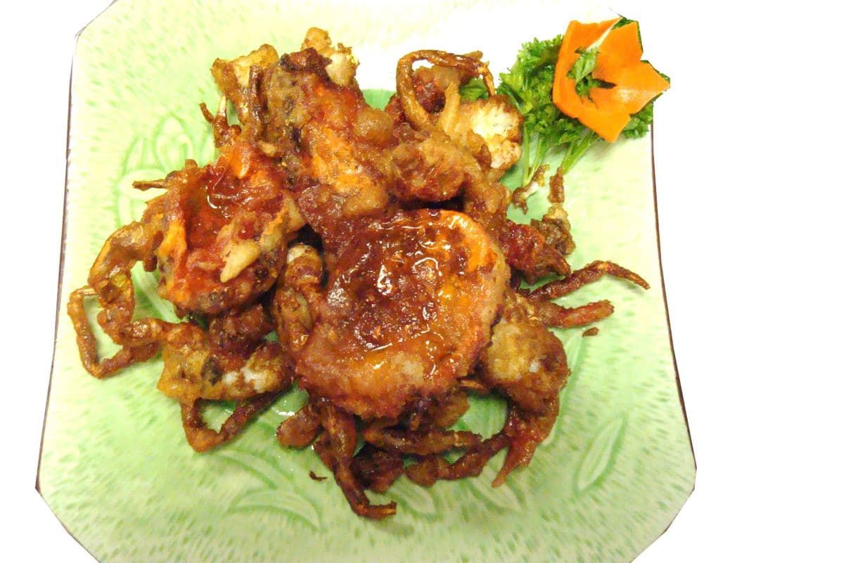 95. Deep-Fried Soft Shell Crab with Spicy Salt 椒鹽軟壳蟹