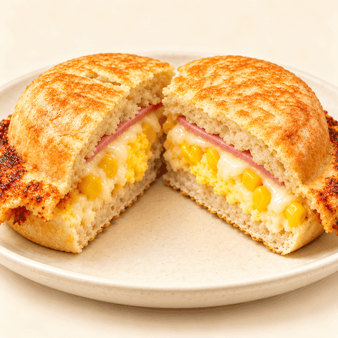 Korean Egg Bread / 계란빵 / 韩式鸡蛋面包